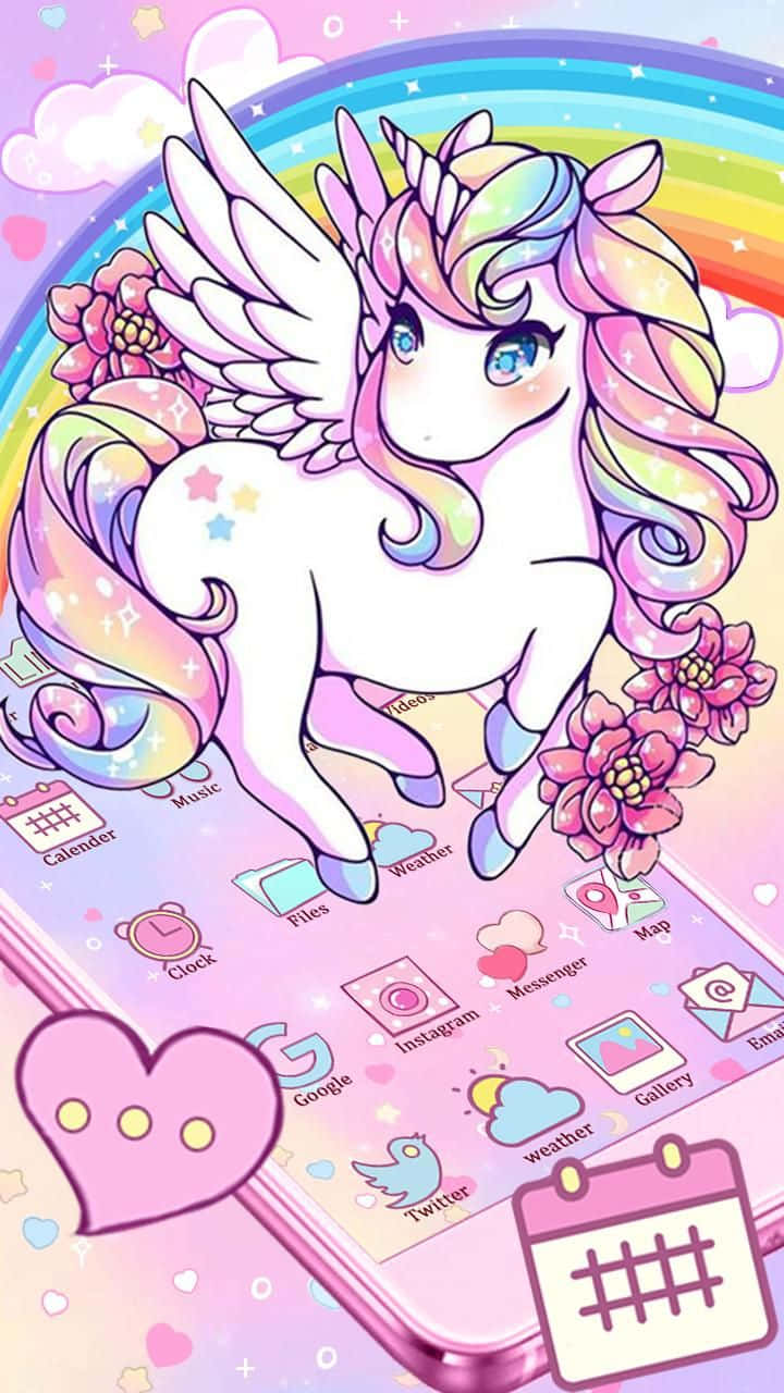 Magical Unicorn Phone Wallpaper Wallpaper