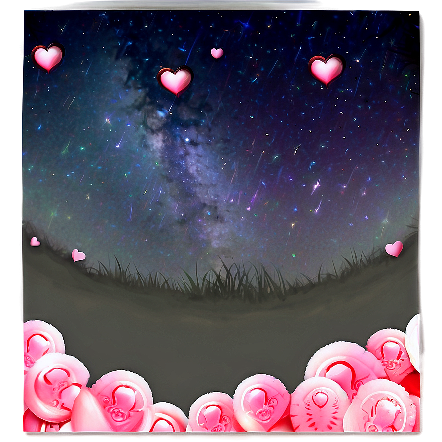 Magical Valentine's Day Night Sky Png 93 PNG