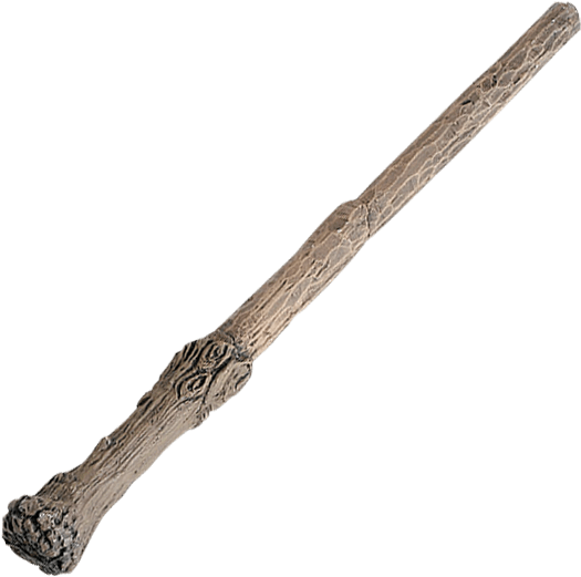 Magical Wooden Wand Isolated PNG
