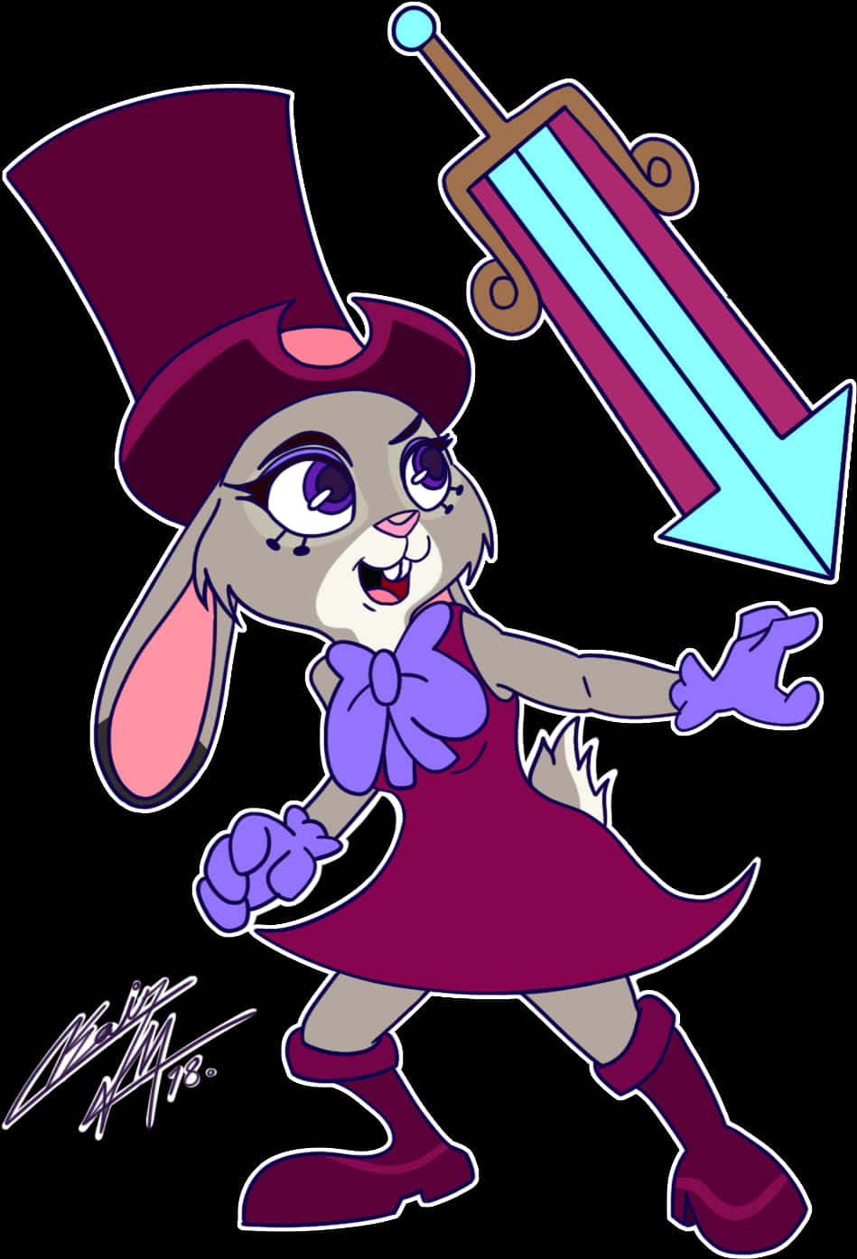 Magician Judy Hopps Cartoon PNG
