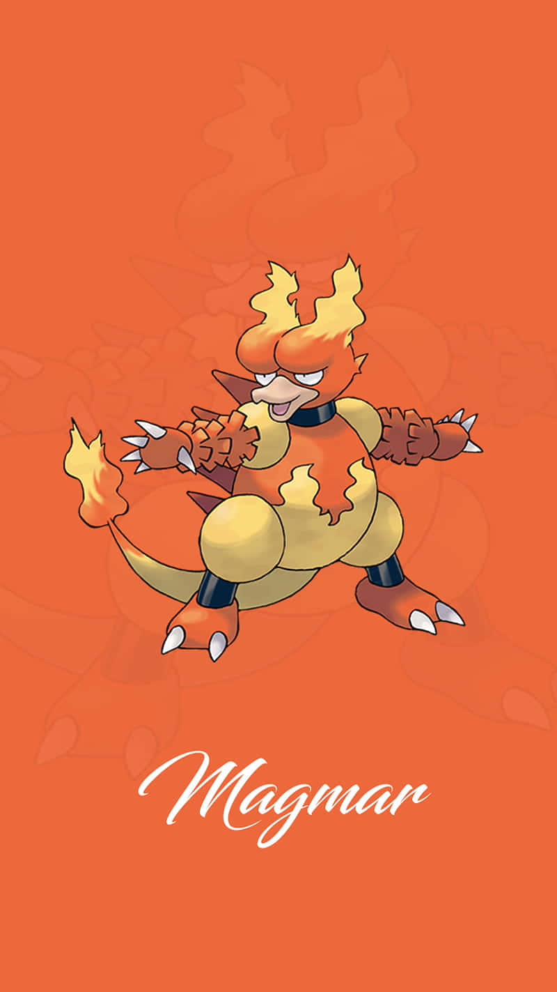 Download Magmar Pokemon Fire Type Illustration Wallpaper | Wallpapers.com