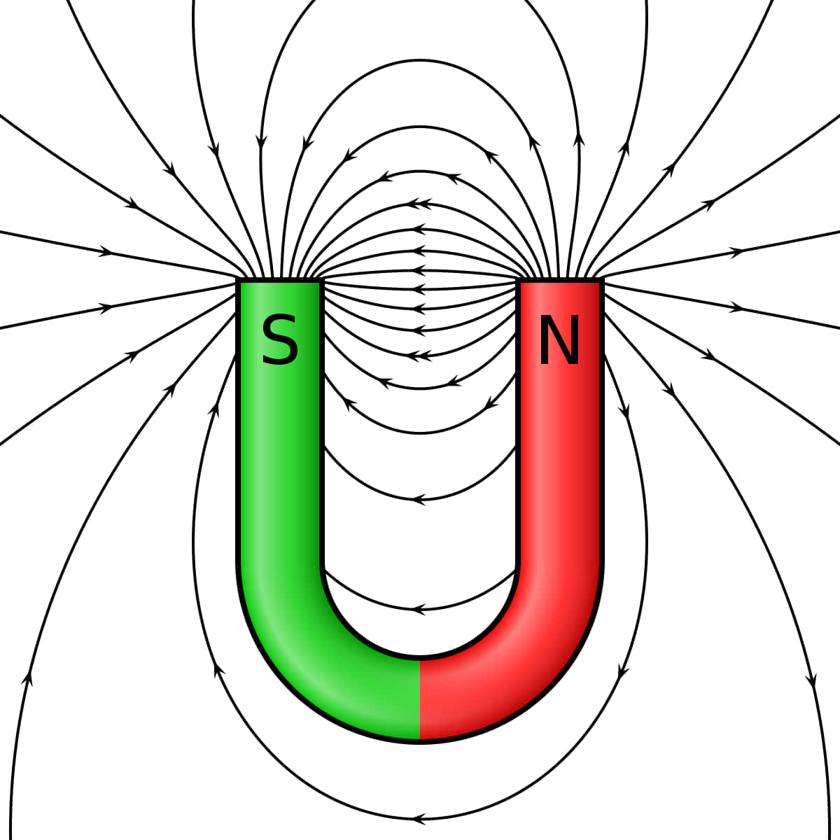 Campimagnetici Intorno All'immagine Di Un Magnete