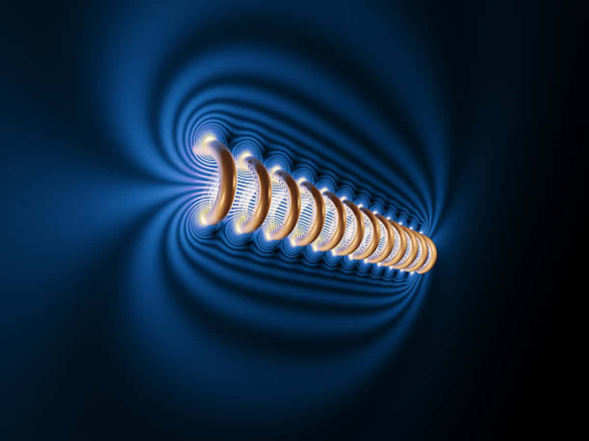 Abstract representation of Earth's magnetic field Wallpaper