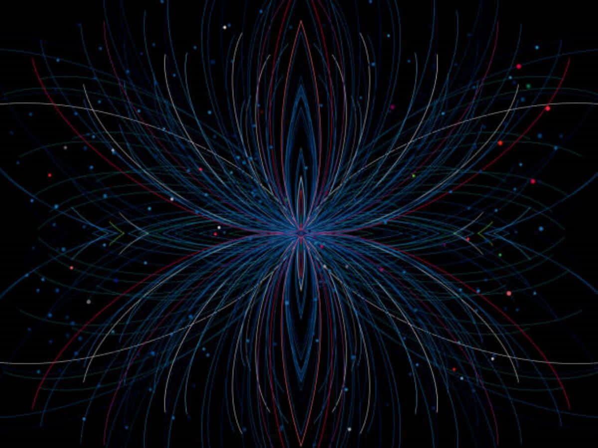 Magnetic Field Lines Visualization Wallpaper