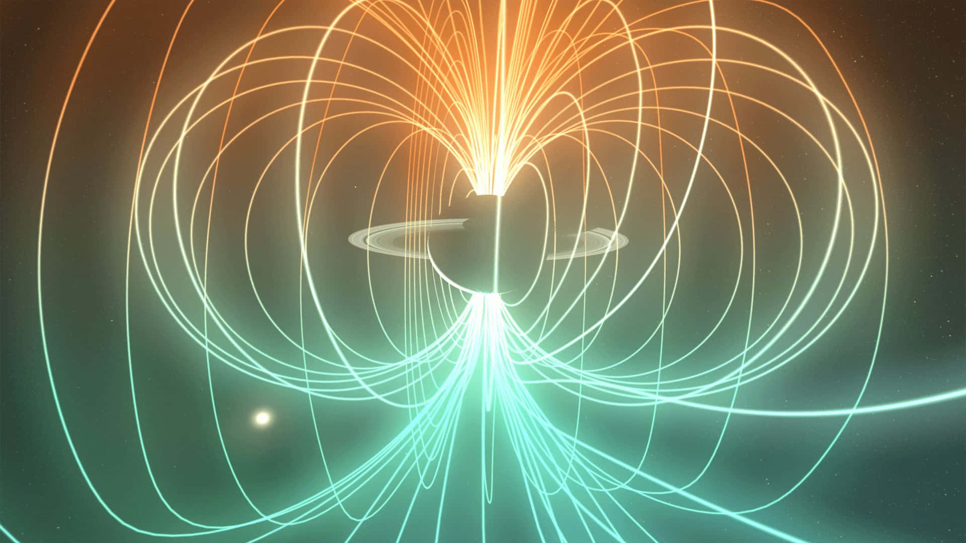 Stunning Magnetic Field Visualization Wallpaper