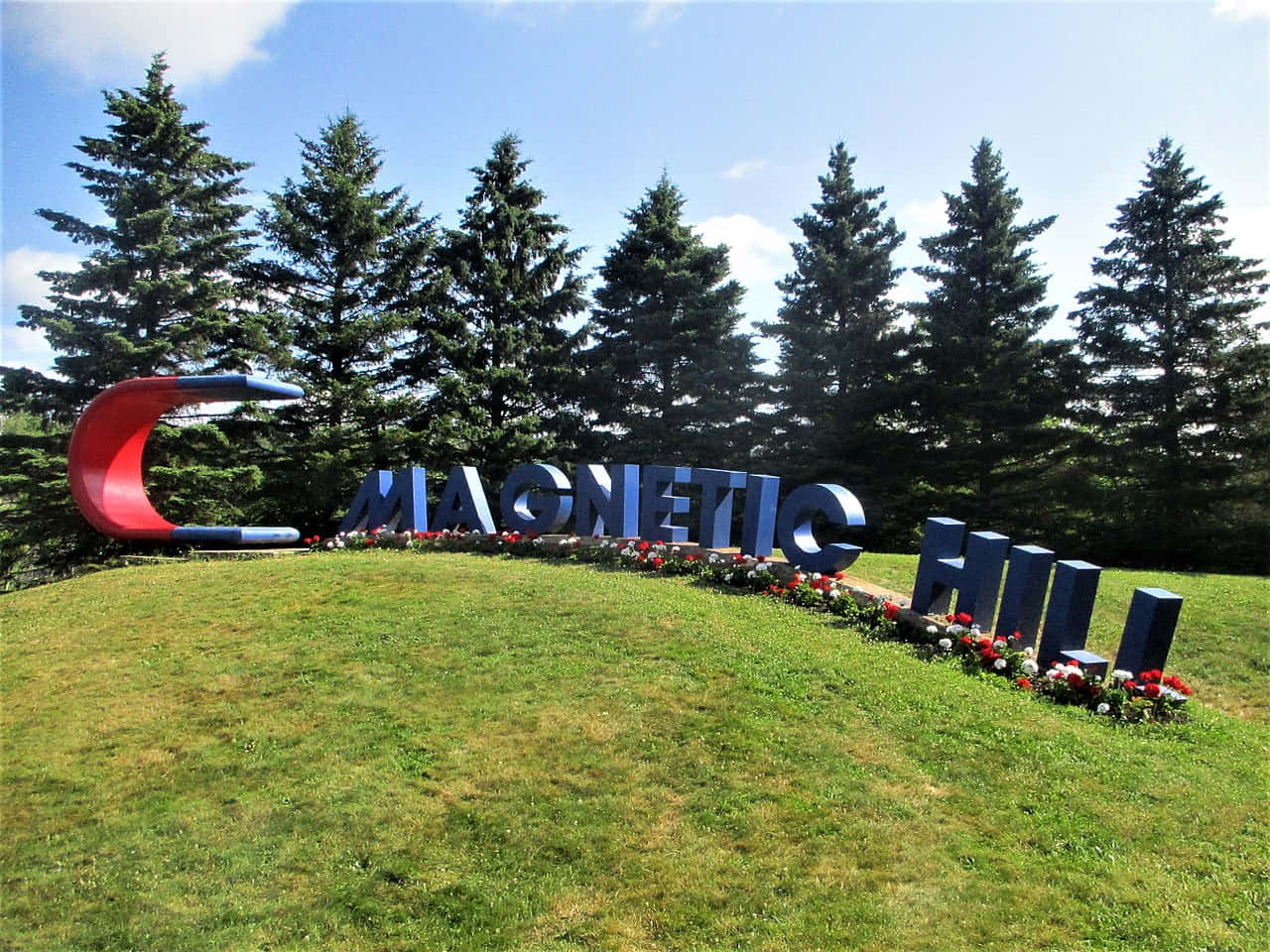 Magnetic Hill Moncton Sign Wallpaper