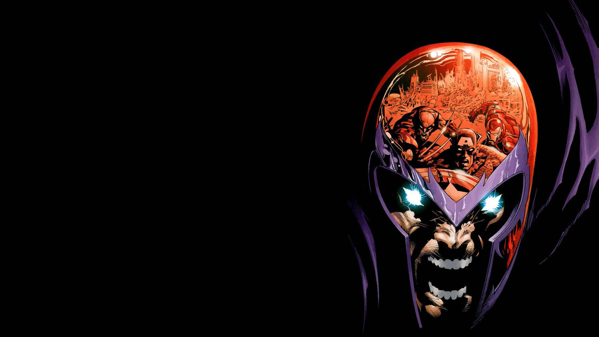 Captivating image of Magneto in Action Wallpaper