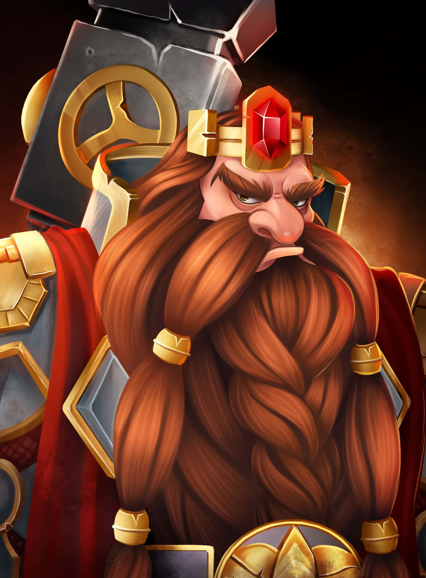 Magni Bronzebeard, The Mountain King Of Khaz Modan Wallpaper