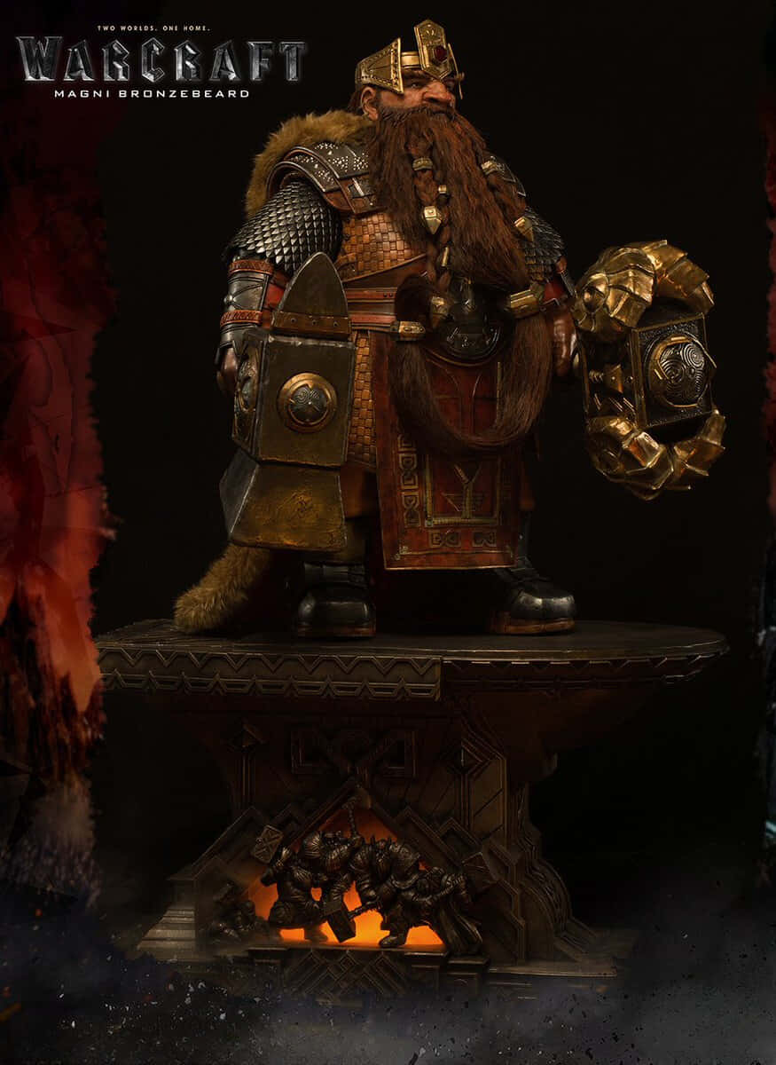 Magni Bronzebeard - The Resilient King Of Dwarfs Wallpaper