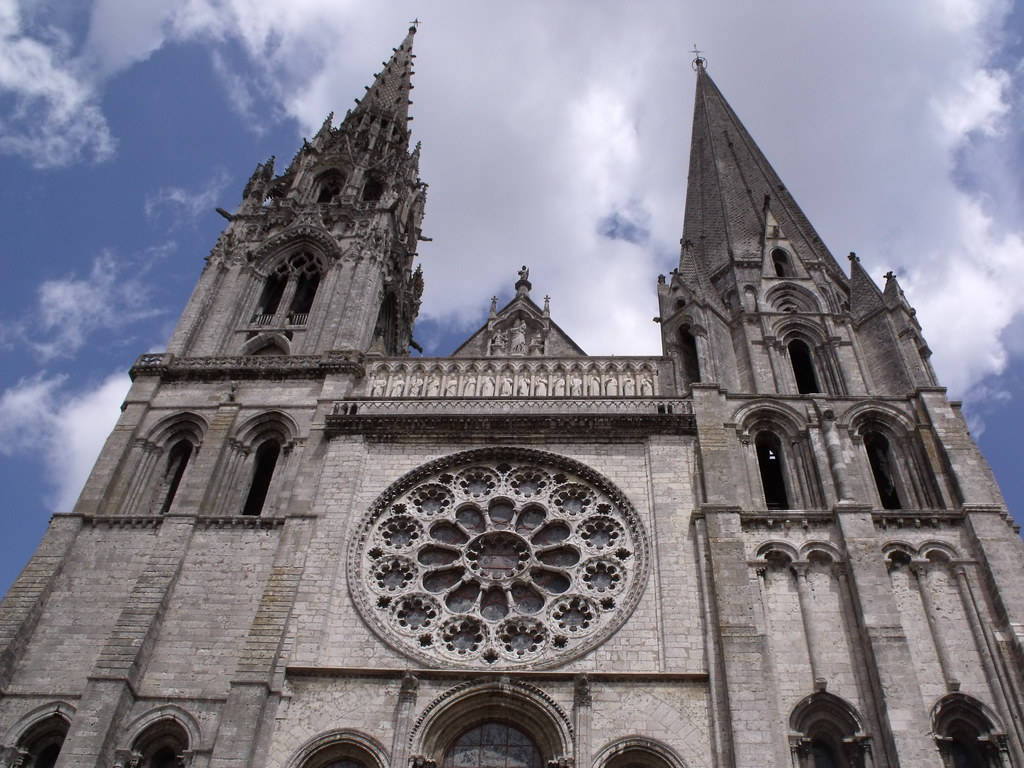 Magníficacatedral De Chartres Fondo de pantalla