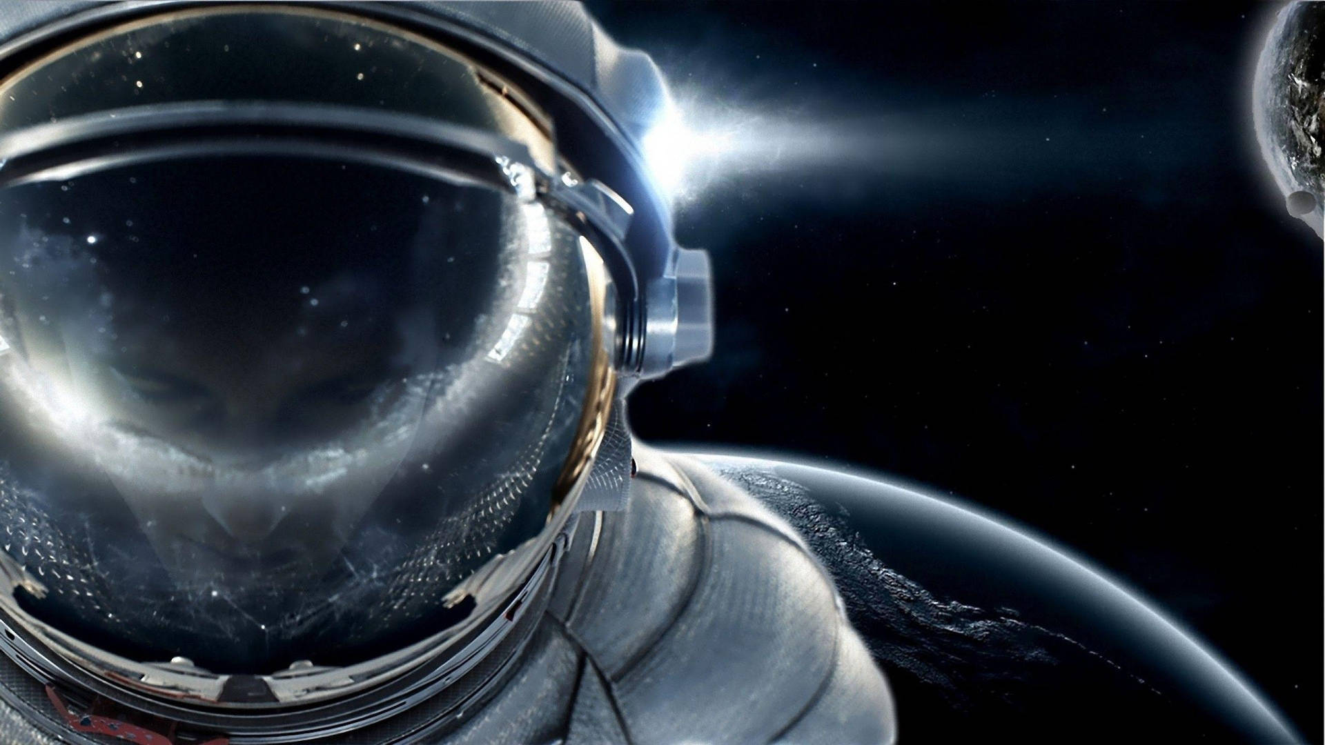 Magnificent Close Up Shot Of Spaceman Wallpaper