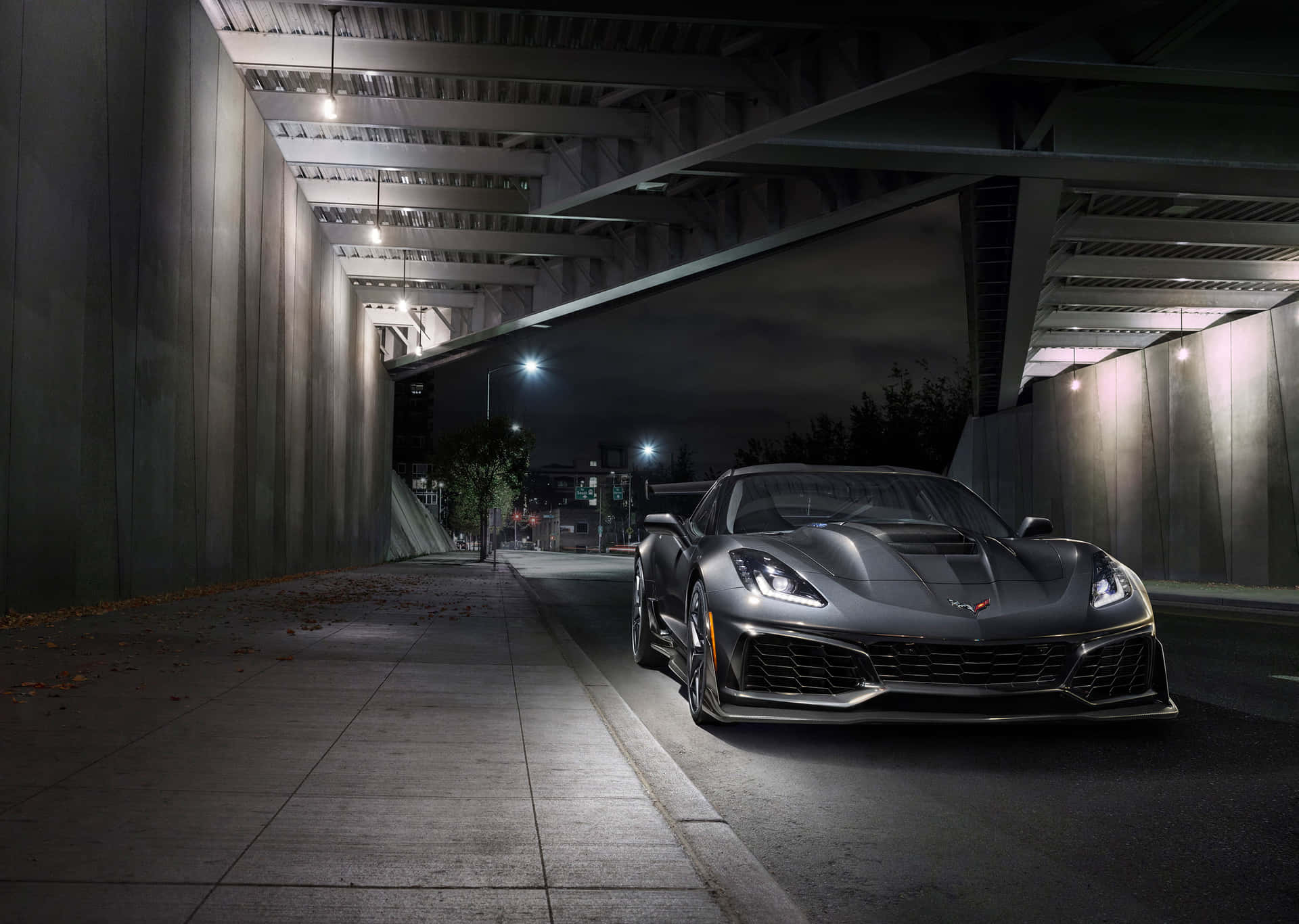 Magnificent Display Of Chevrolet Corvette Zr1's Speed And Power Wallpaper