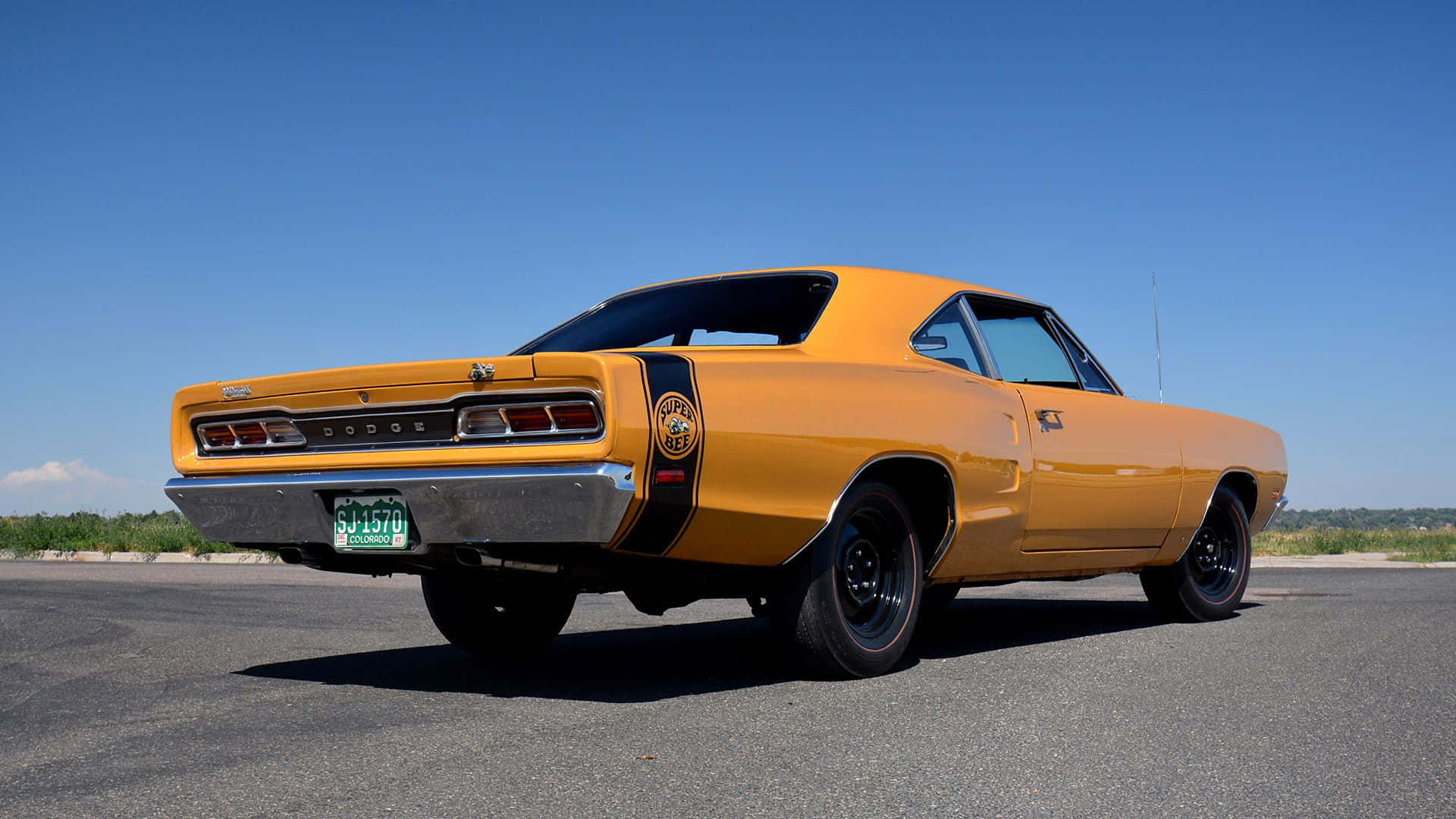 Magnificent Dodge Super Bee In Its Classic Glory Wallpaper