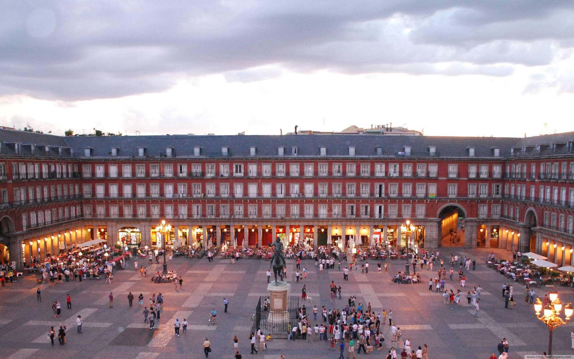 Magnifica Plaza Mayor Madrid Sfondo