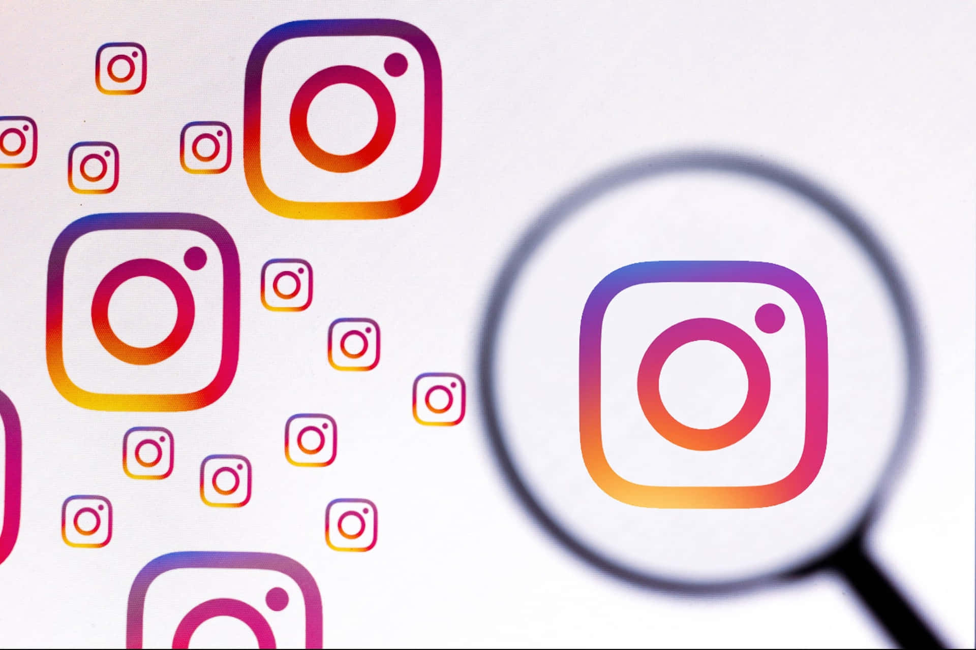 Magnified Instagram Logo Pictures