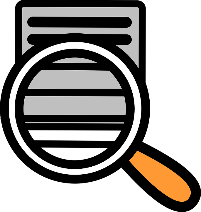 Magnifying Glass Document Icon PNG