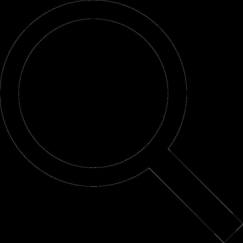 Magnifying Glass Icon Black PNG