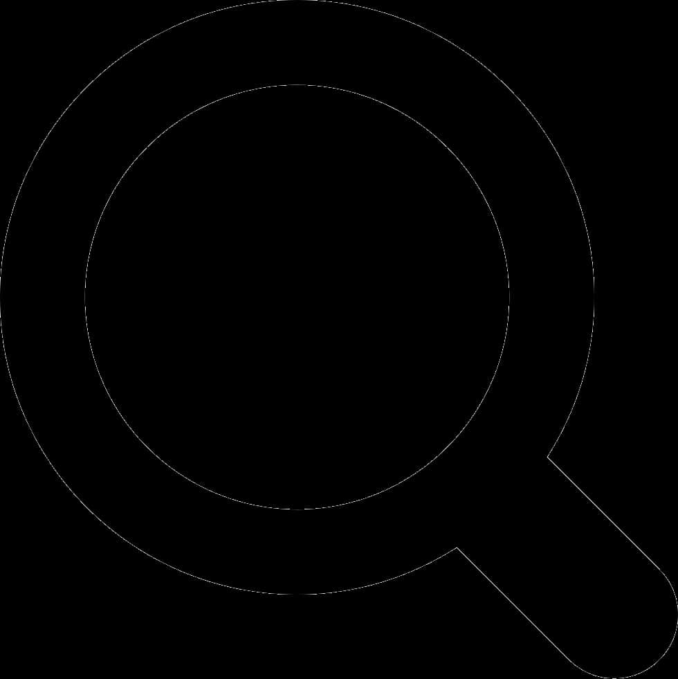 Magnifying Glass Icon Silhouette PNG