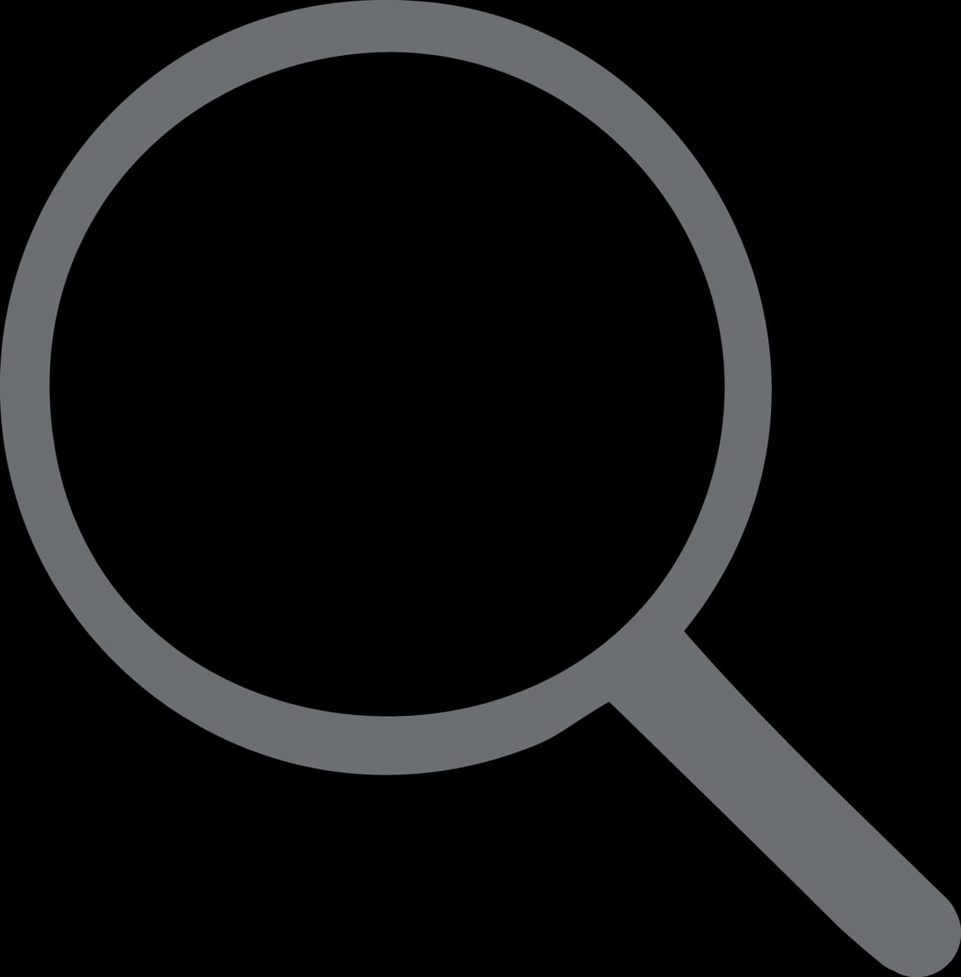 Magnifying Glass Icon Silhouette PNG