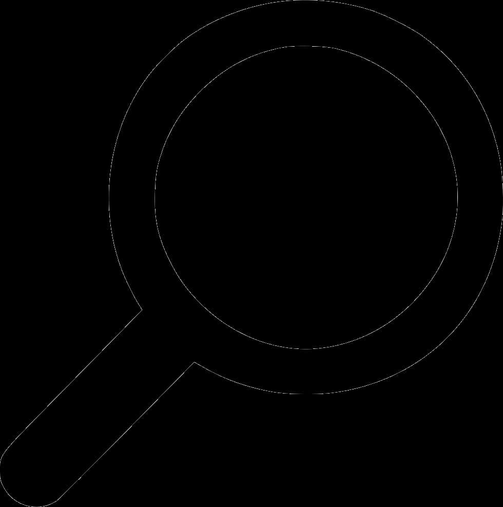 Magnifying Glass Outline PNG