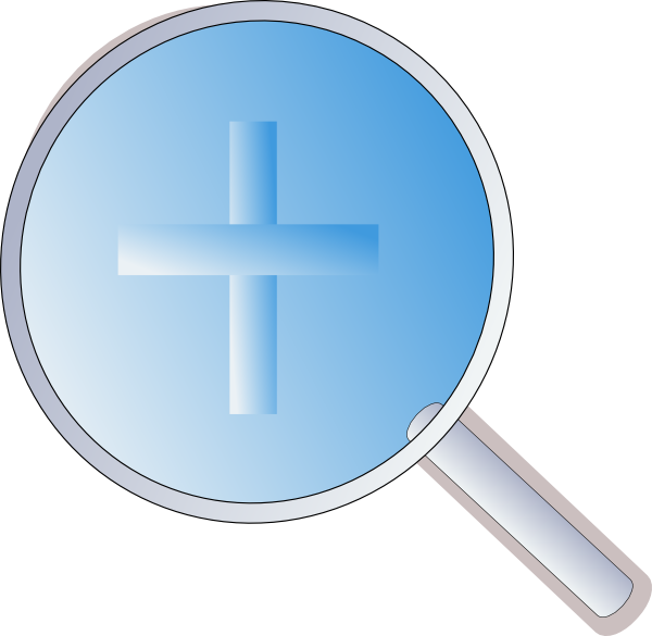 Magnifying Glass Plus Sign PNG