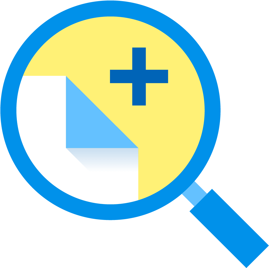 Magnifying Glass Plus Sign Icon PNG