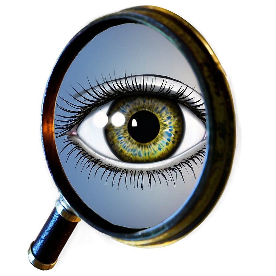 Magnifying Glass With Eye Png Fte PNG