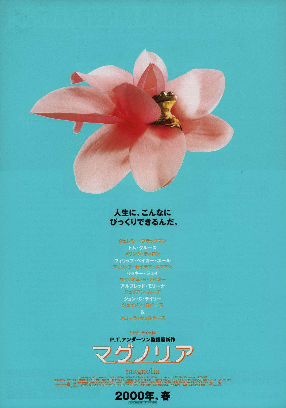Magnoliafilmplakat In Japanischer Schrift Wallpaper
