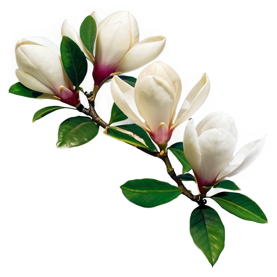 Magnolia Flower Arrangement Png 06252024 PNG