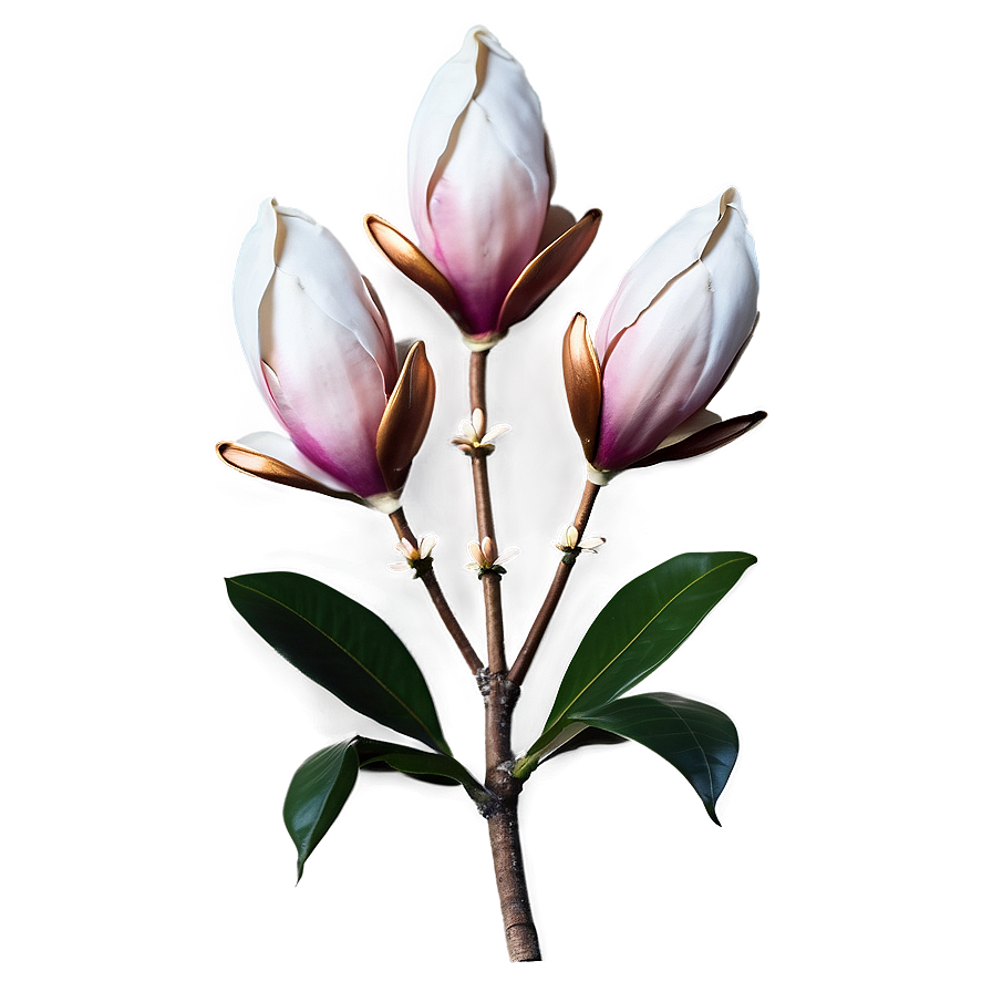 Magnolia Flower Arrangement Png Mij11 PNG