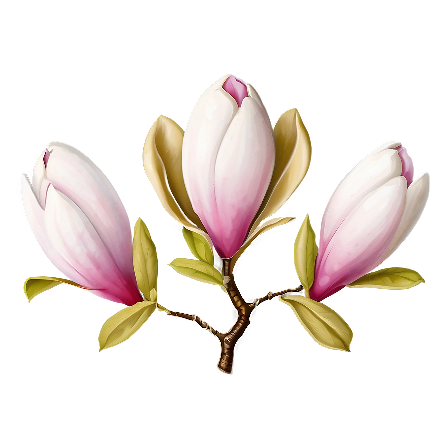 Magnolia Flower Clipart Png 06252024 PNG