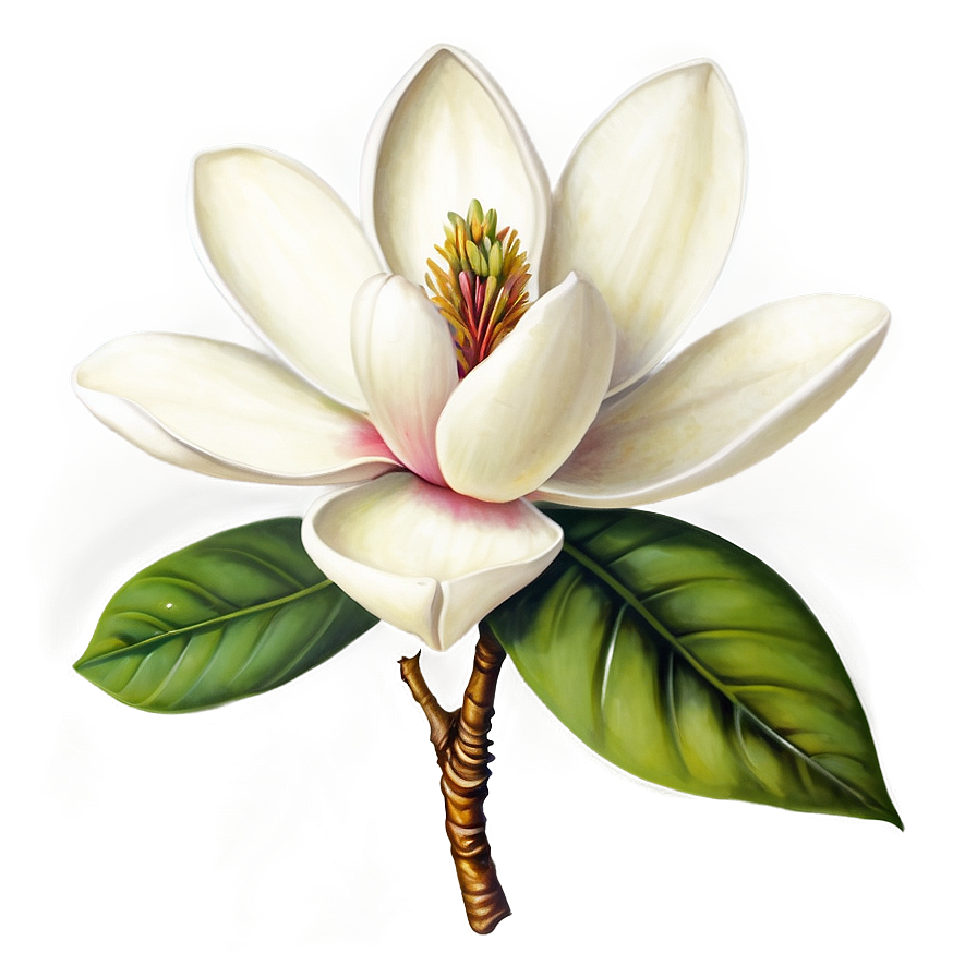 Magnolia Flower Clipart Png 06252024 PNG