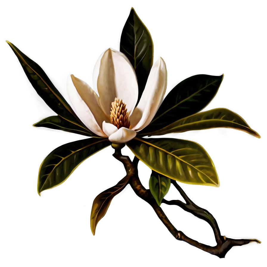 Magnolia Flower Emblem Png 61 PNG