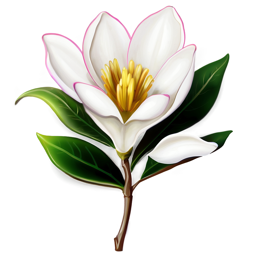 Magnolia Flower Emblem Png Cnb PNG