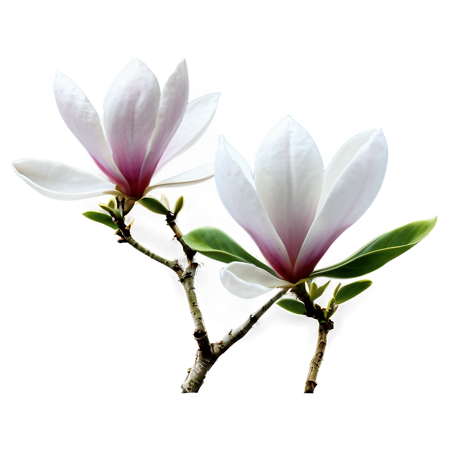 Magnolia Flower Garden Png Iap PNG