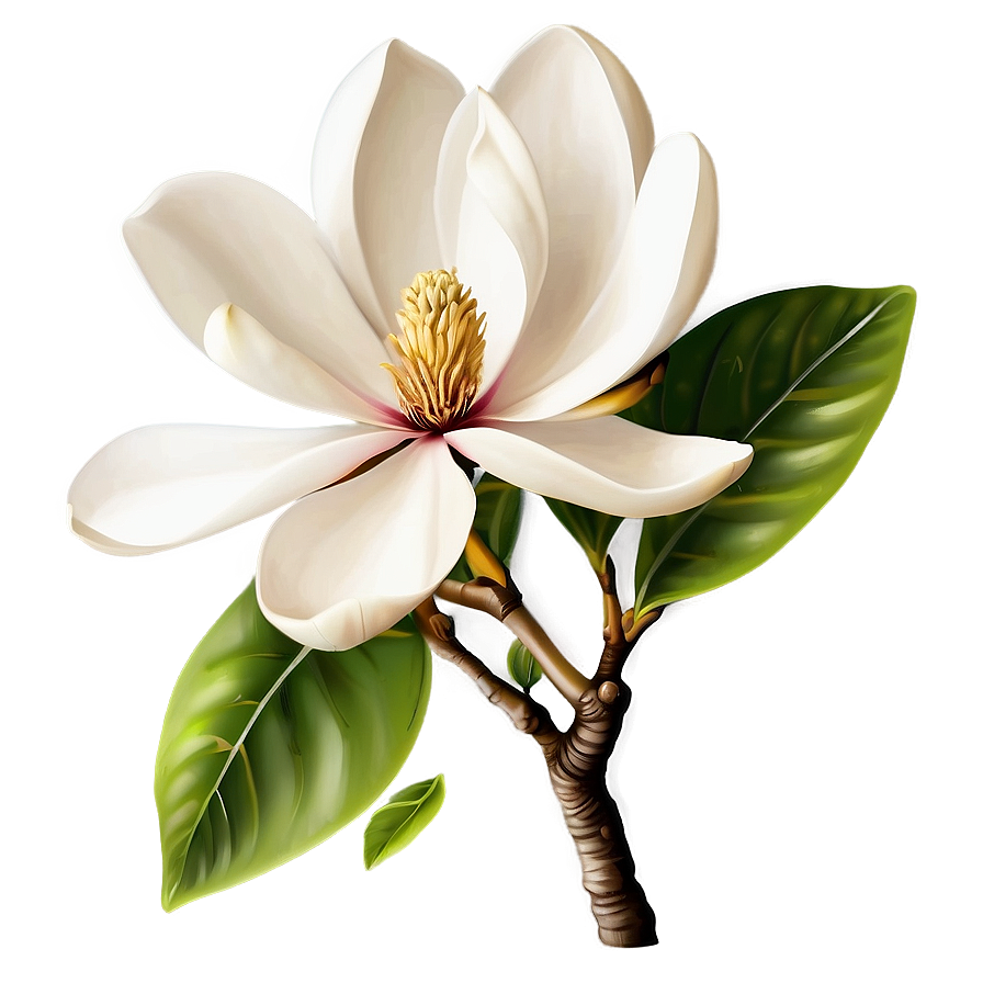 Magnolia Flower Vector Png Qhu66 PNG