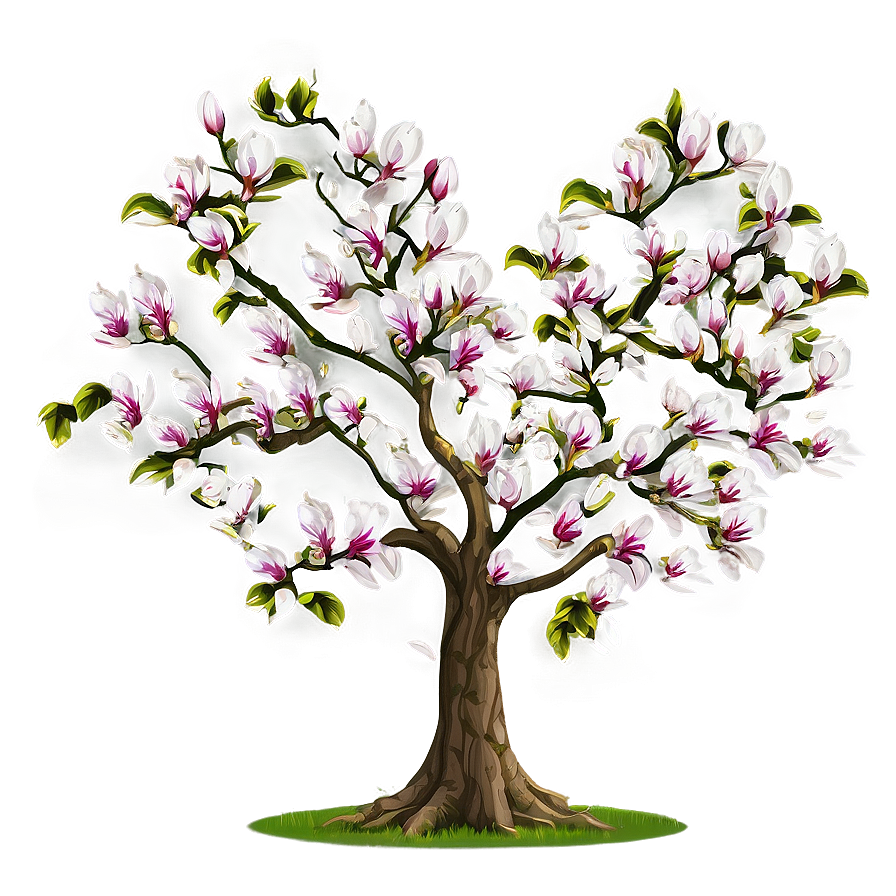 Magnolia Tree With Carved Heart Png Dvk PNG