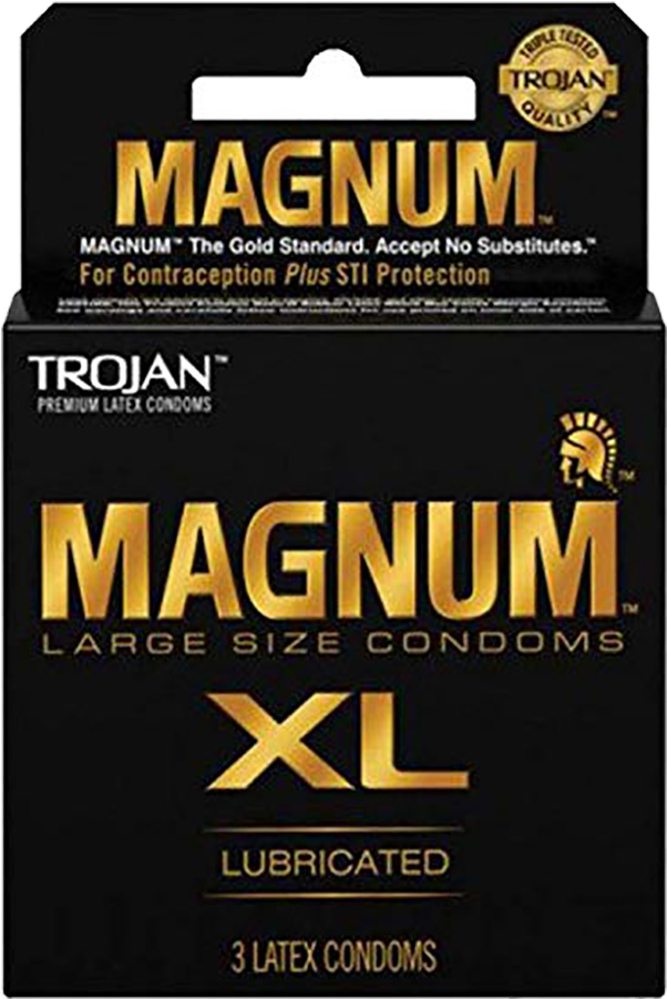 Magnum X L Condoms Packaging PNG