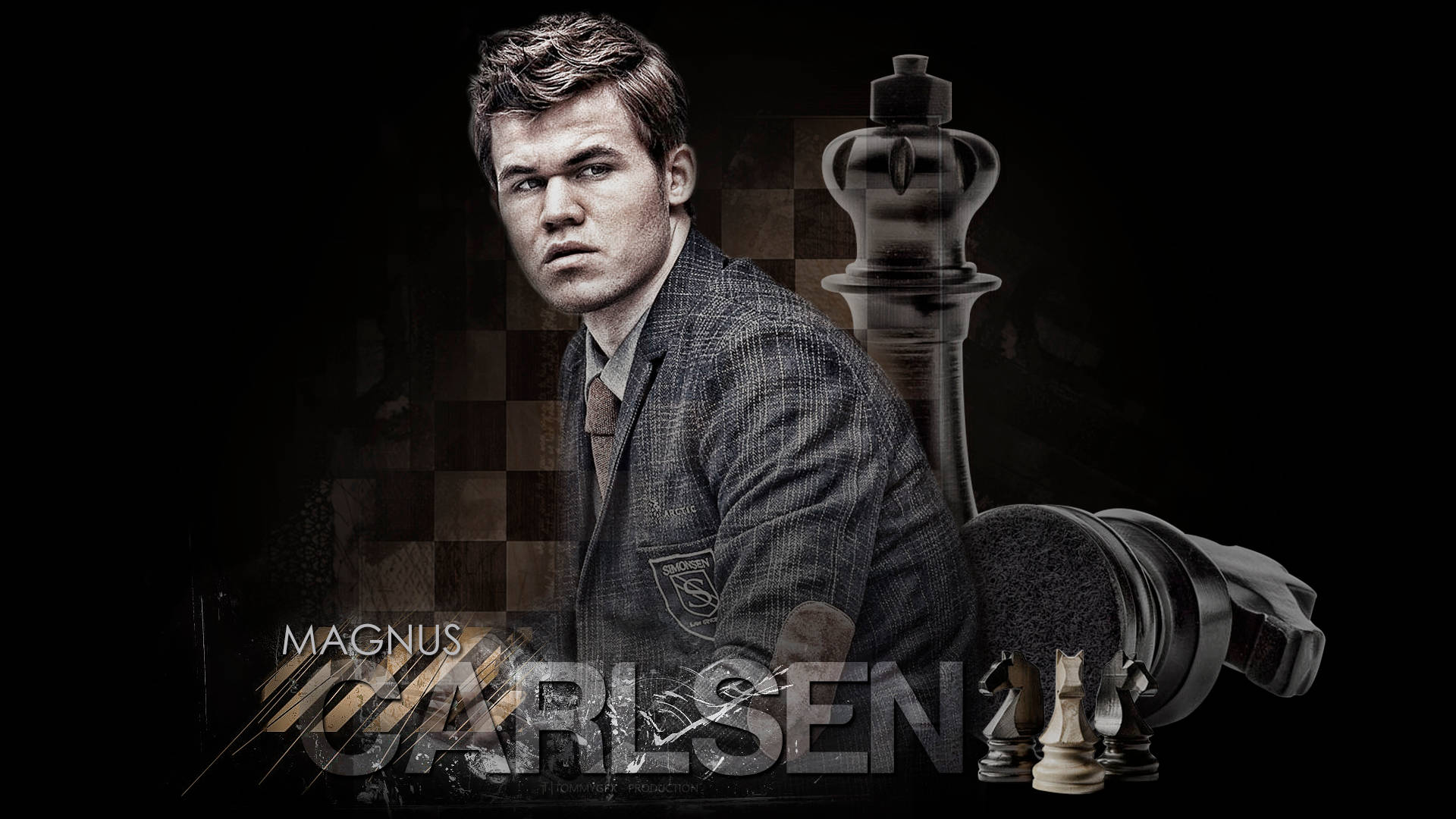 Magnus Carlsen Scacchi Estetica Sfondo