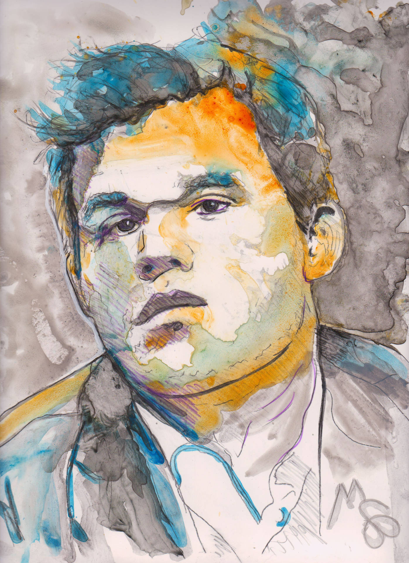 Artede Retrato De Magnus Carlsen Fondo de pantalla