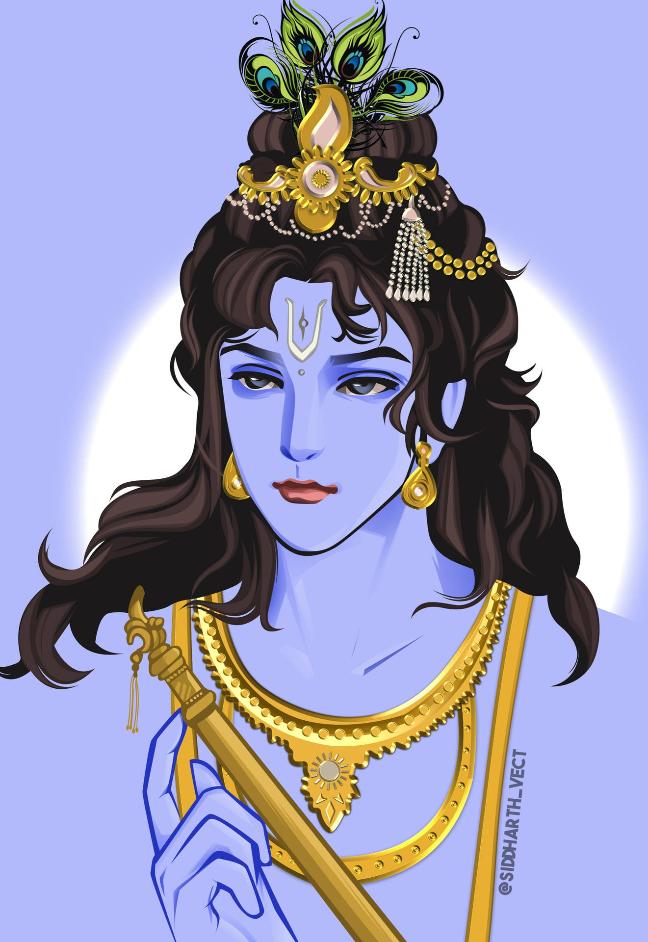 Download Mahabharat Krishna Anime Wallpaper 