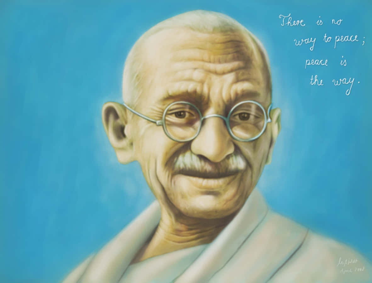 Gandhigemälde Von Gandhi