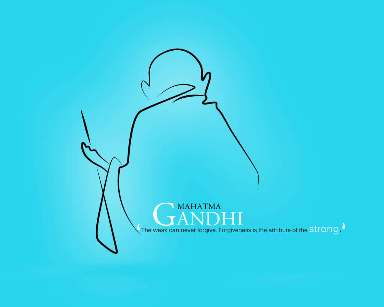 Mahatma Gandhi, the leader of India's independence movement and renowned pacifist