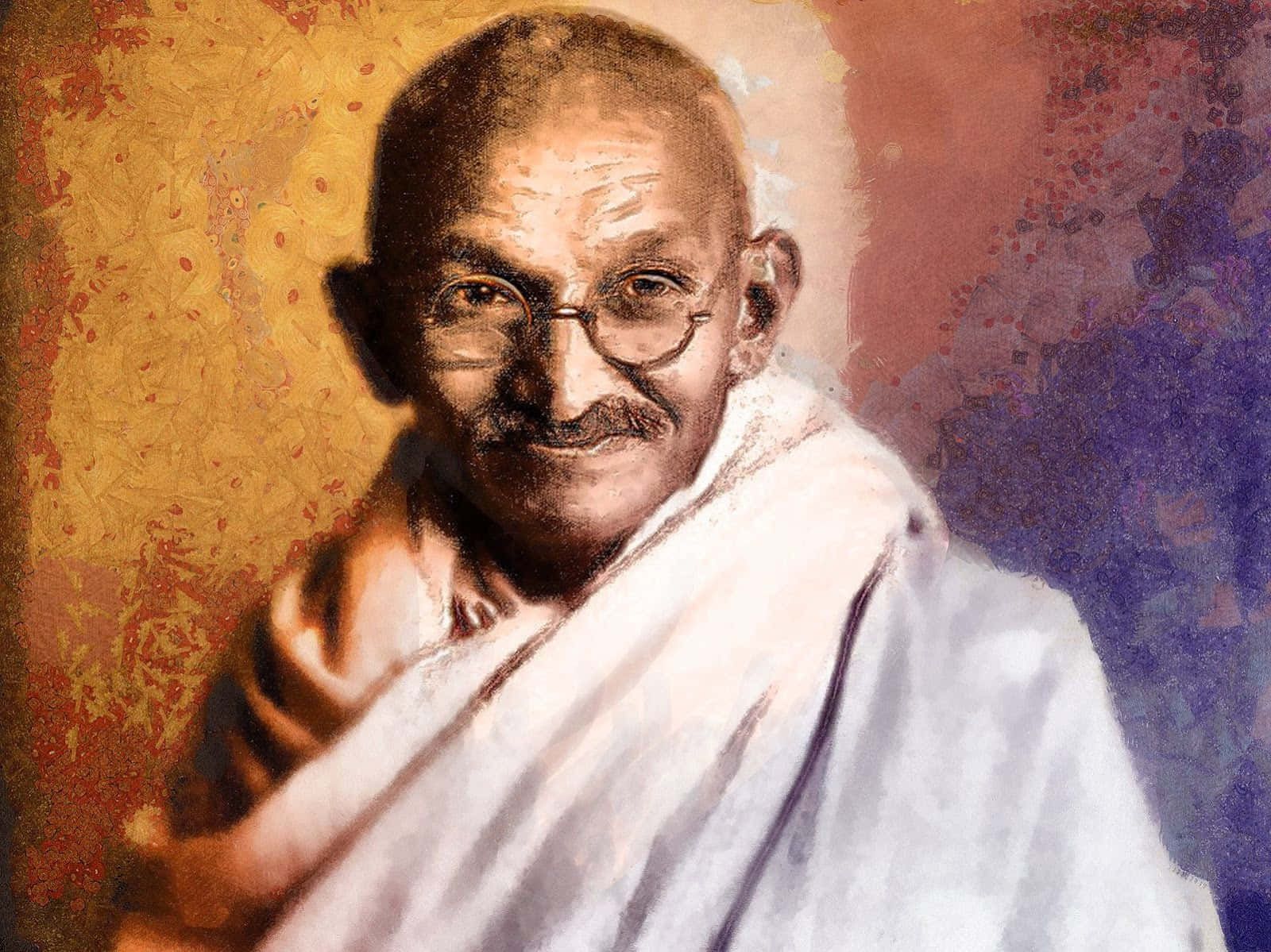 Gandhigemälde - Gandhi-kunstdruck