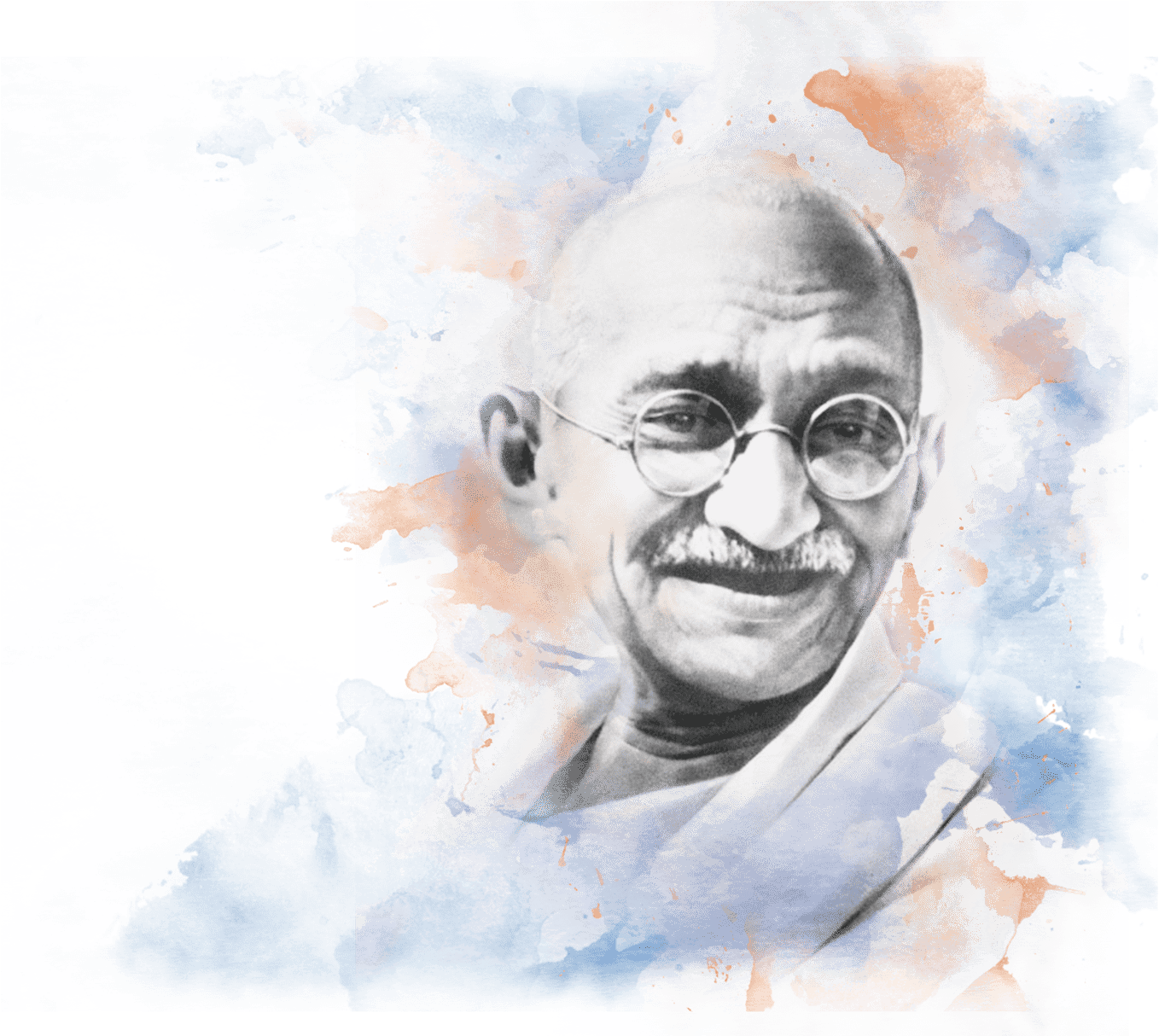 Mahatma Gandhi Abstract Art PNG