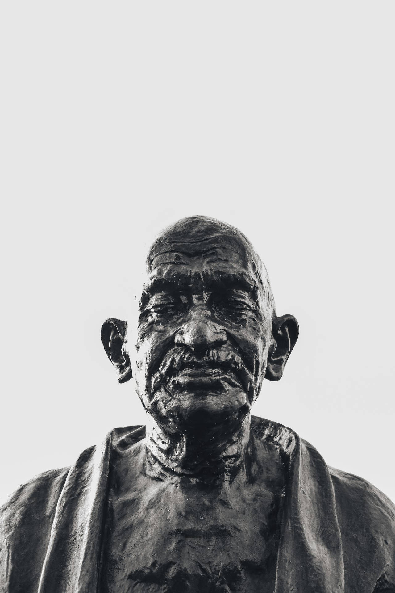 Mahatma Gandhi Black Statue Wallpaper