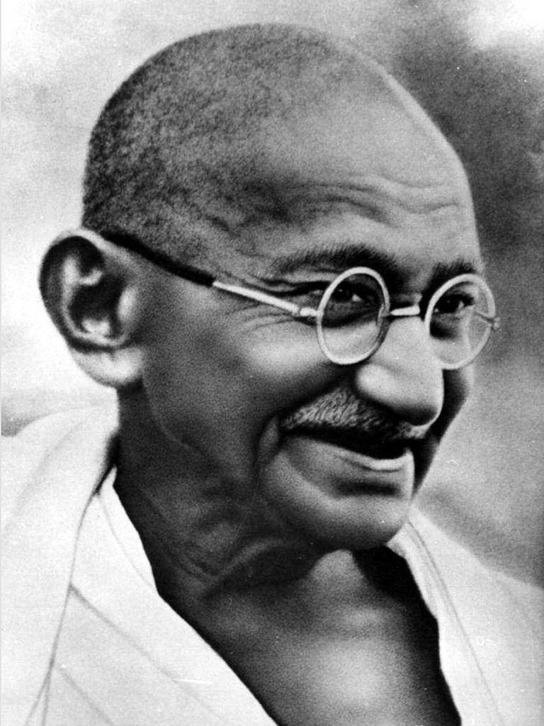 Mahatma Gandhi Charcoal Pencil Portrait Wallpaper