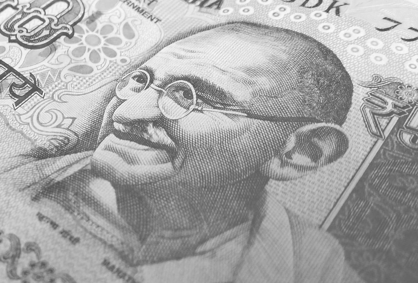 Mahatma Gandhi Money Portrait Wallpaper