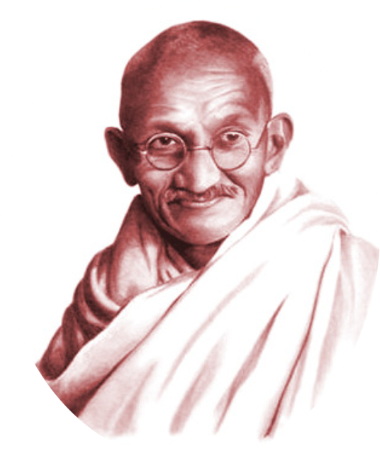 Mahatma Gandhi Portrait PNG