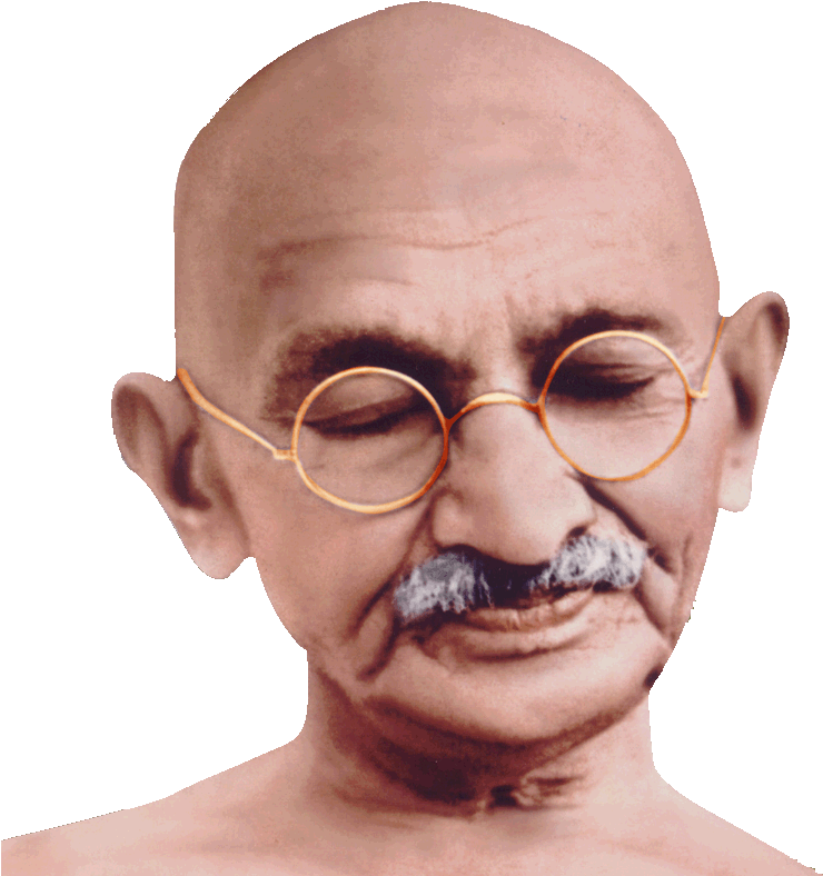 Mahatma Gandhi Portrait PNG